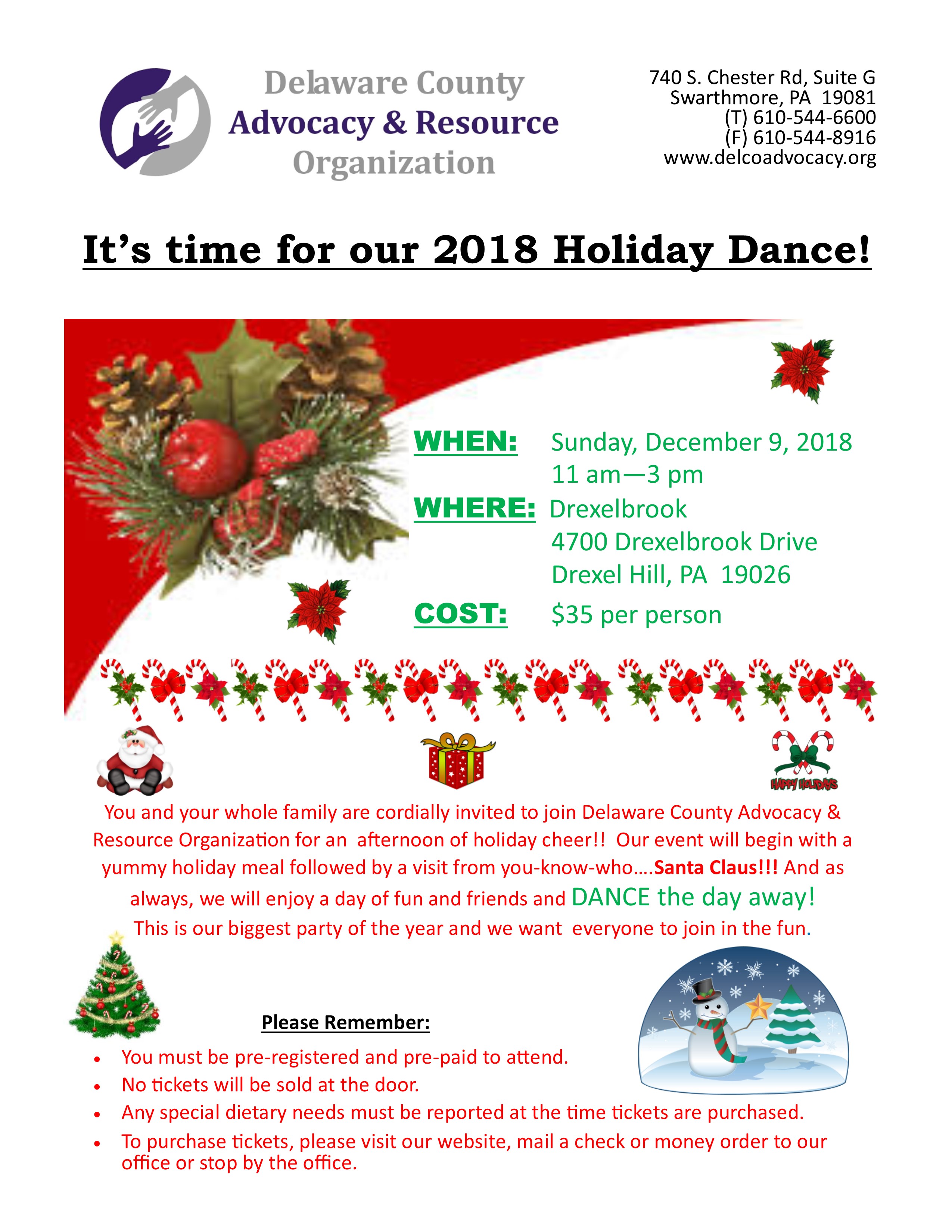 Holiday Dance 2018 Flyer